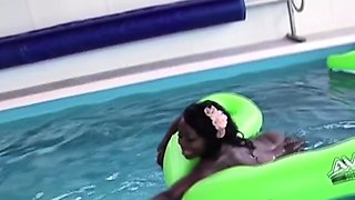 Interracial Swimming Pool Bukkake