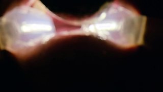 Rebel Rhyder plays with frozen cum