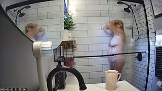 Found Hidden Cam Footage of My Mom Mrs. Joanne Tanner the Real Public Schoolteacher in the Shower on my Dad's Computer 7