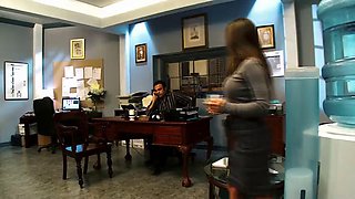 Rachel Roxxx Sucks the Boss off and Gets Fucked Deep with Her Wet Pussy