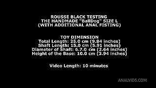 Rousse black Testing The Handmade Balldog Size L (With Additional