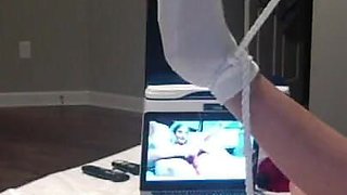 Hot Mature Granny Masturbates While Hubby Watches Strokes His Cock