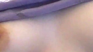 Teen Teases Her Nipples and Breasts Until She Cums by Watching Porn
