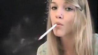 Horny amateur Smoking, Blonde xxx scene