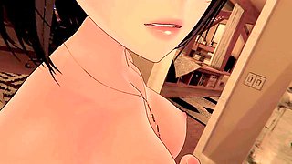VR chat ASMR roleplay session with hot mommy leads to an ear-tingling orgasm