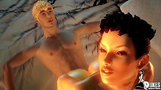 A succubus and a sexy Boogeywoman take dick after centuries of sexual frustration