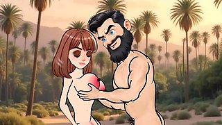 Cartoon movie, cartoon fantasy, desert