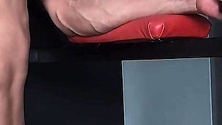 The Delivery Girl Can't Resist and Massages My Abs????