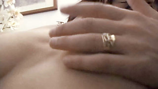 Horny Girl Masturbates in the Office