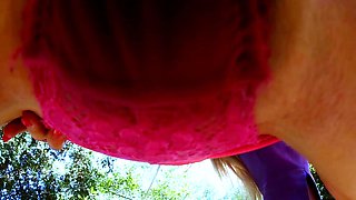 Beautiful babe is clothes whilst getting fucked and pissed