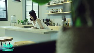 Fuck Hot MILF in Coffee Shop and Public Toilet