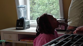 Big Booty Ebony Slut Fucks Her Landlord