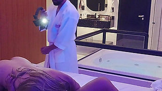 Hot Backstage: I Fill the MILF's Pussy and Big Clit with Cum!