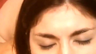 Amateur MILF Blowjob, Facial and Piss in Mouth