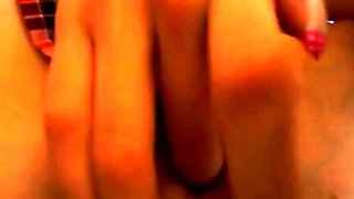 Smoking 18-Year-Old Amateur Strips on Webcam