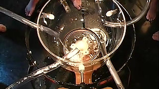 Deepthroat Swallowing Babe in Piss and Anal Gangbang Ggg John Thompson