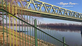 Busty chick Heidi Van Horny getting a lovely creampie with MugurPorn outdoor