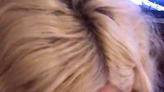 MILF blonde live toys webcam show in shower