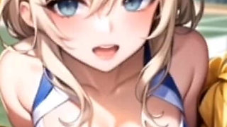 Ai Hot Anime Cheerleader Motivating