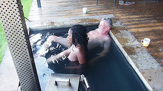 Morning Mist Magic-hotwife Gets Fucked in the Pool