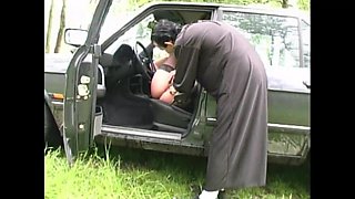 Sex Car for Busty Masked Wife Mil Fucked and Cumshot Inside Pussy by Big Amateur Cock