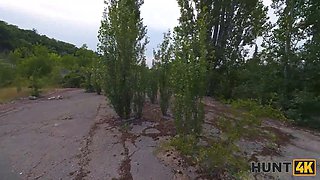 Russian slut gets hot and horny in public & cheats on boyfriend with stranger