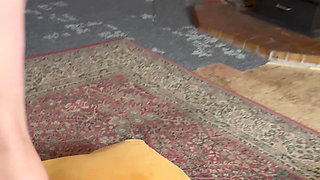 Wife Gets Wet Watching Her Man Stroke His Hard Dick, What Happens Next?
