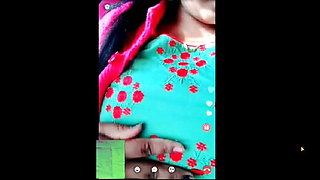 Sexy & Fair Delhi Girl plays with big boobs on cam
