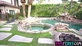 Huge bum blondie stepsister fucks stepbro
