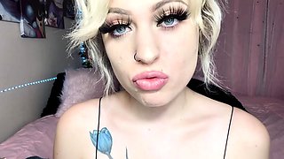 slut his tall blonde fetish flashing ass on live webcam