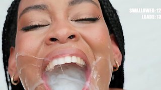 Teens enjoying group sex on the counch