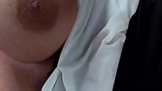 Lovely MILF with big boobs gets fucked outdoor and in the car