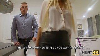 Hunt4k. dude wants to rent flat and should see how gf pounds