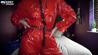 Rainwear Humiliation - Shiny, Stupid, and Mine