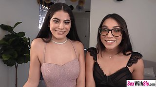 Exciting Hispanic teenage and tempting babe got humped