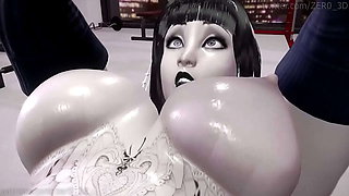 Goth Futa Fucks Girl in Hot 3D Hentai Scene