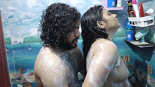 Bath with Step Sister and Romance Sex Part 1,vaishnavy and Sharun Raj Bath Romance with Sex, Malayali Couple Bath Romance