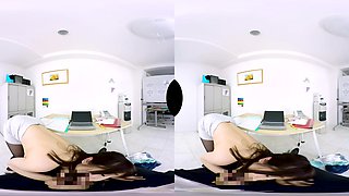 Secretary Sakura Kirishima Comes Out From Under The Desk Part 2 - Asian Big Tits Secretary Creampie