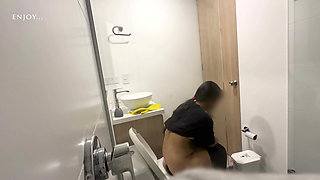 Cute Petite Maid Jerks off Boss and Then Fucks Her Master Part 1