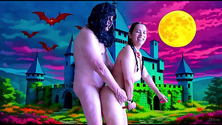 Cum Sucking Vampire with Garabas and Olga