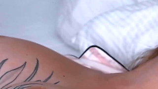 Oops... Step Son Cums Inside in Blindfolded Step Mom While Husband Showering at Next Door!