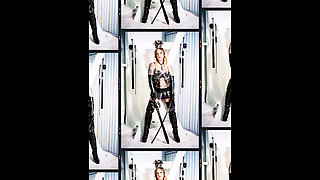 Double Feature - MILFs Dark Vixen & Kora Bell Get Naughty Together in a Double Blowjob, Ass Beating & Strap-on Session