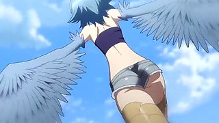 Busty hentai serpent lady has her way with a teen in his bedroom Monster Girls ep1