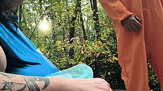 Naughty Actress Outdoor Scene Escapee Trying to Get in the Pussy