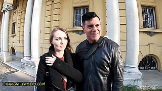 Taboo scene with winning Sia Siberia and Siberia from Immoral Family