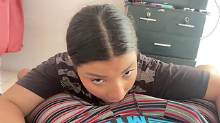 My best friend visits my mansion in the morning for me to pleasure her with her sexy doll