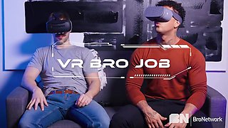 VR Bro Job - Gay Bareback Video - Masqulin