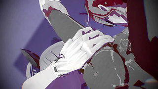 MMD R18 The admiral and Yamakaze and Ekaze have trained him to be a succubus hentai