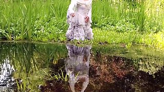 Camera Man In Naughty Bride - The Got Excited And Fucked Me In My Dirty And Wet Lingerie