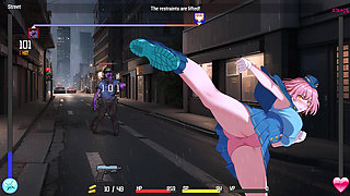 Cute girl from star squad defeats zombies